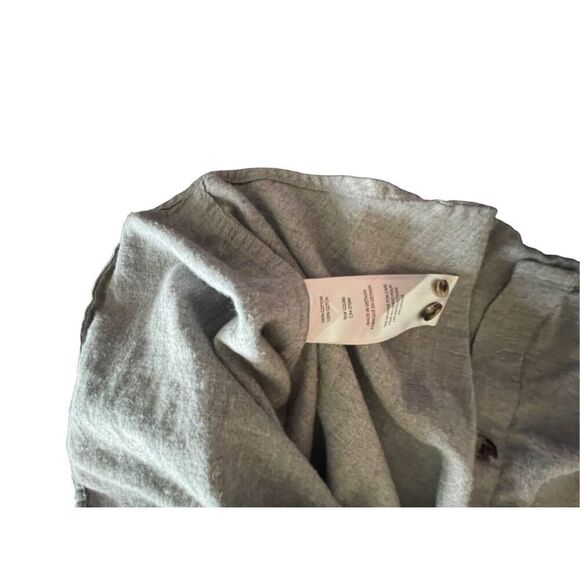 Travis Mathew Mens Gray Long-Sleeve Button-Down Shirt Large - Picture 9 of 11